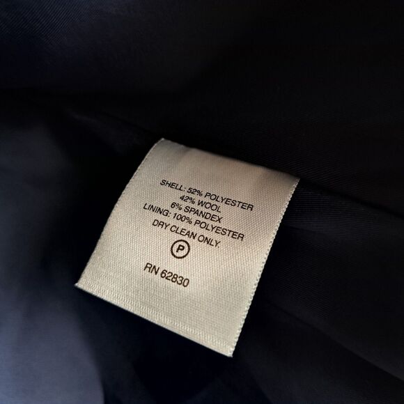 American Airlines Lands End Women’s Size 4 Navy Blue Blazer Wool Blend NEW NWT - Picture 5 of 13